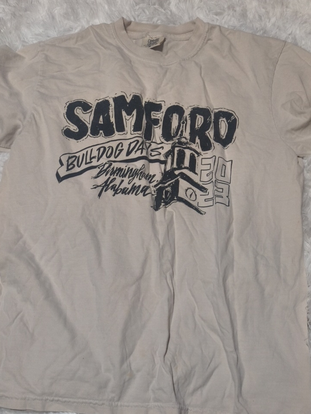 Comfort Colors Beige Tee Shirt Medium